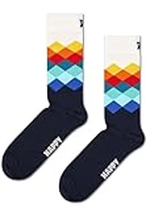Happy Socks Kleurrijke en Leuke Sokken Socken Faded Diamond Sock Maat 36-40