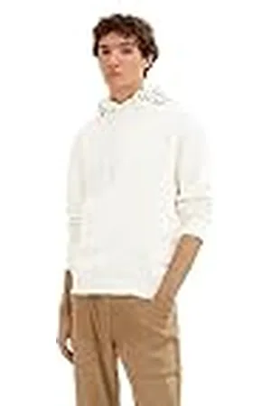 TOM TAILOR Heren 1033171 Basic hoodie met capuchonprint, , S