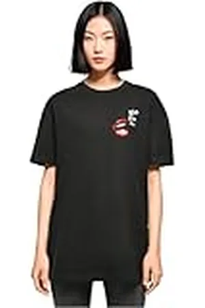 Merchcode Dames T-shirt Ladies Bla ComicBoyfriend Tee, Oversized Fit, 100% Katoen, , M