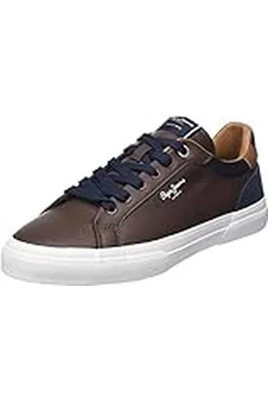 Pepe Jeans Heren Kenton Court Sneakers 878BROWN, 44 EU