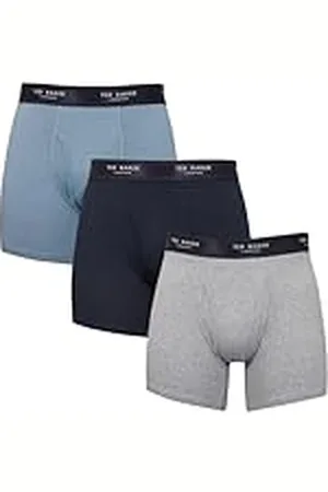 Ted Baker Heren 3-Pack Katoen Ademend Comfort Trunk Boxer Slips, , S