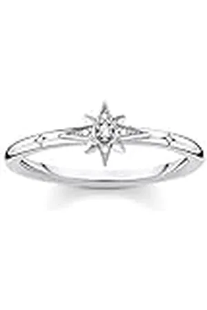 Thomas Sabo Ring ster met stenen zilver 925 sterling zilver TR2317-051-14-50