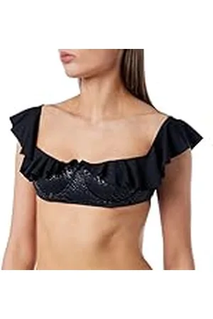 Pinko Ivy Top Bikini Tecno Jersey LOGATO met ruches, , S