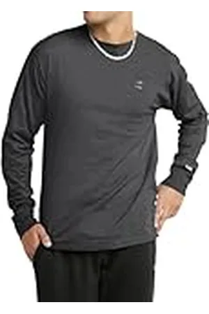 Champion Klassiek en comfortabel T-shirt voor heren, T-shirt met lange mouwen (Reg. Of Big & Tall), Graniet Hei, L