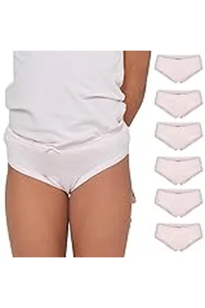 Pompea Verpakking met 6 slips voor meisjes, katoen, , , 8-9 anni