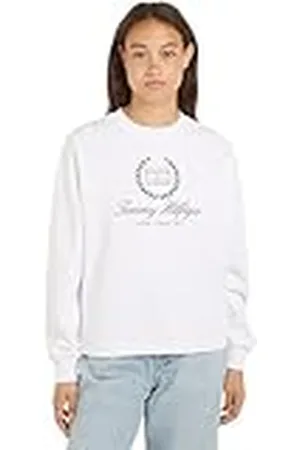 Tommy Hilfiger Dames REG VLAG SCRIPT CNK SWTSHRT 3XL, , 3XL