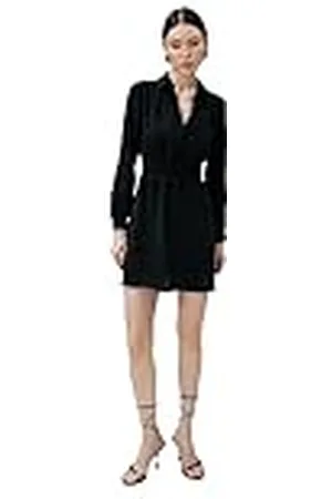 Koton Mini-shirt voor dames, nek, taille, gimped jurk, , 40