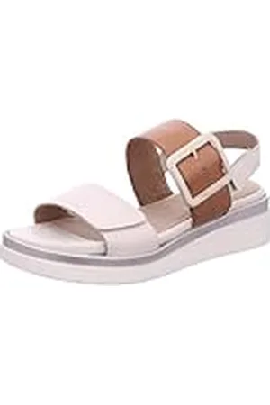 Tamaris Comfort 8-88706-42 414 Comb Wedge Plateau voor dames, comfortabele extra brede alledaagse schoen, feestelijk, elegant, platte sandalen, 42 EU breed, Kam, 42 EU Breed