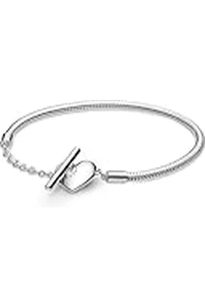 PANDORA Moments Schlangen-Gliederarmband mit T-Verschluss aus Sterling Silber/Größe: 20cm