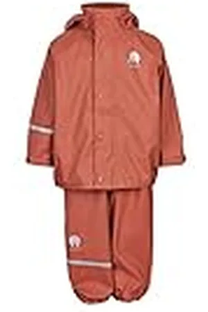 CeLaVi Girls Basic Rainwear Set-Solid PU Regenjas, , 120, , 120 cm