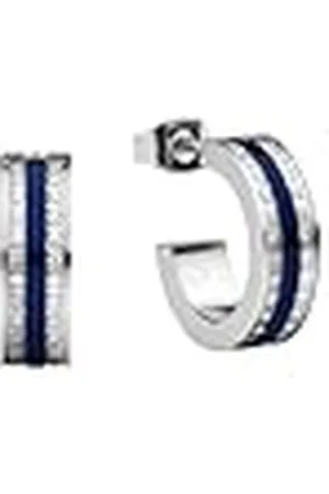 Bering Arctic Symphony Collection 723-170-05 Damesoorbellen in glanzend zilver met roestvrij staal, Eén maat, Roestvrij staal, Geen edelsteen