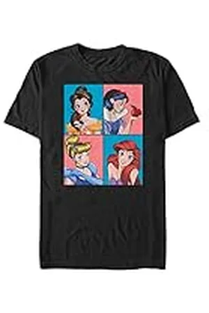 Disney Princess - Princesses Unisex Crew neck T-Shirt Black XL