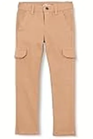 QS by s.Oliver Junior Jongens Cargo Broek, Pete Straight Leg Blue Green 92, , 92 cm