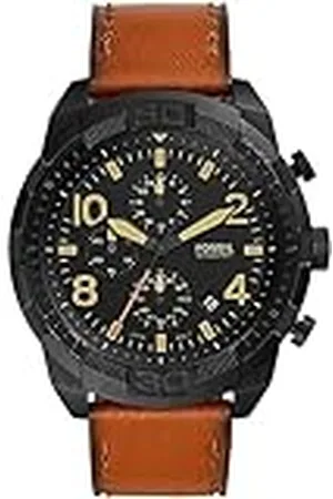 Fossil Bronson Chronograaf Bagage Leren Horloge