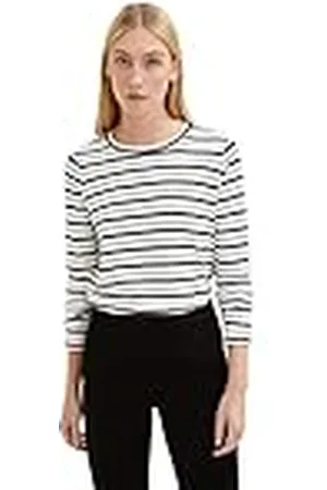 TOM TAILOR Dames Shirt met lange mouwen met 1034517, , 3XL