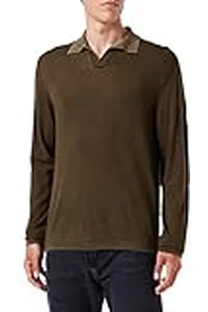 7 for all Mankind Heren Extra Fine Merino Treated Polo Sweater, , L