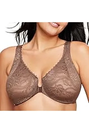 Glamorise Wonderwire Beha met kant, opening vooraan, #9245, , 85C