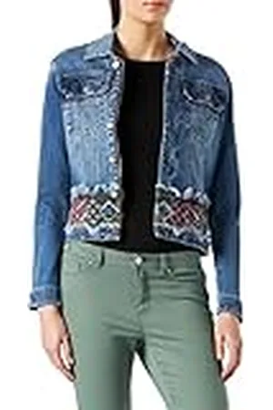 Desigual Chaq_bakersfi Jeansjas voor dames, blauw, M