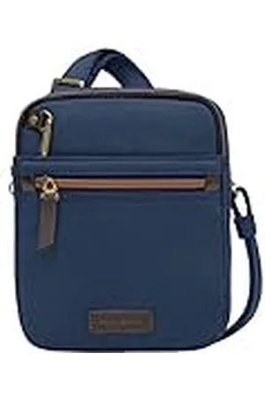 Travelon Unisex-Volwassen Anti-Diefstal Koerier Kleine N/S Slim Travel Tote, marineblauw, Eén maat, Anti-diefstal Koerier Kleine N/S Slim
