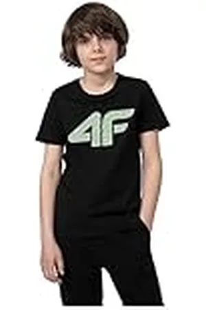 4F T-shirt M293 Color Deep Black, maat 152 voor heren, , 152
