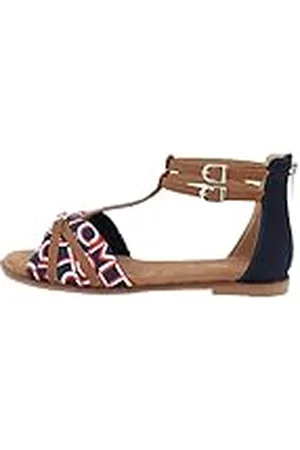 TOM TAILOR Dames 5390390019 platte sandalen, marineblauw, 40 EU, , 40 EU