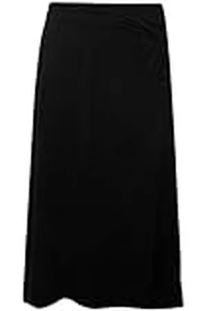 Ulla Popken Dames, grote maten, rok met bijzondere knoopdetail, , 46-48