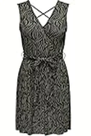 ONLY Dames Onlsafari Life S/L Dress JRS zomerjurk, , S