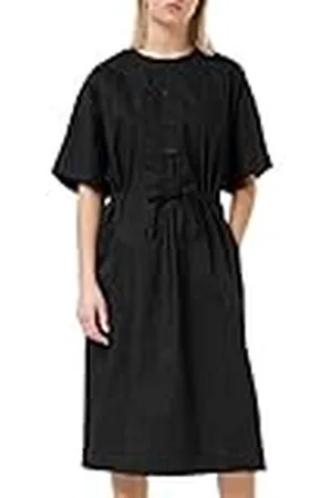 G-Star RAW Casual damesjurk met verstelbare taille, zwart (dark black 4481-6484), XL, , XL