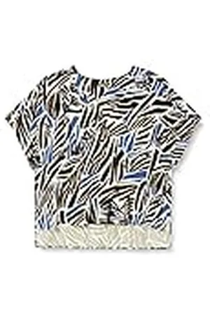 Samoon Dames 260039-21056 blouse, zwart met patroon, 44, , 44