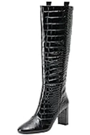 Geox Dames D Pheby 80 Knee High Boot, Schwarz, 39 EU