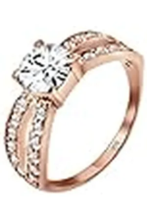 Elli Ring Dames Eenzaam betoverend met kristal in 925 sterling zilver