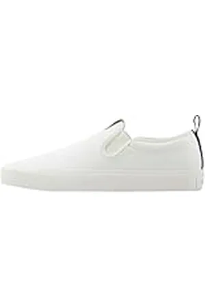 Armani Exchange Borg, sneakers voor heren, leer, Back Logo sneakers, gebroken wit, 44 EU, , 44 EU