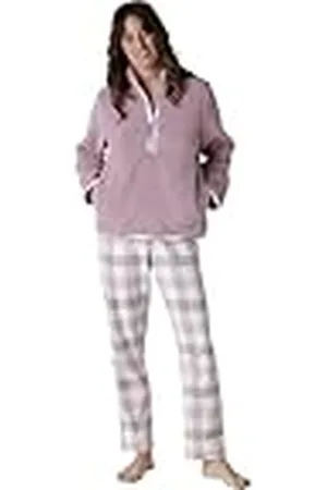 Lovable Ritssluiting bontjas en flanel homewear, , XL dames, , XL
