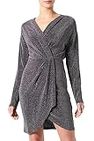 VILA Vishiny damesjurk, V-hals, L/S jurk, partyjurk, , XS