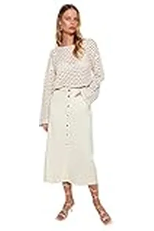 Trendyol Rechte maxi-basic rok voor dames, , 38