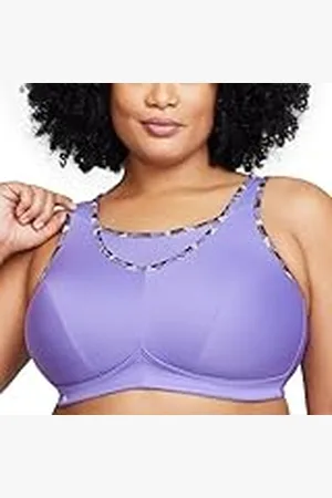 Glamorise No-bounce Camisole #1066 Sportbeha zonder beugel voor dames, Paars, 90D