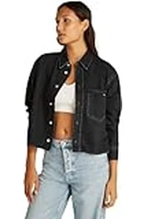 Calvin Klein CK JEANS Dames croPPED DAD DENIM SHIRT J20J225517, , M, , M