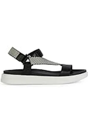 Geox Dames D XAND 2S C Sport Sandaal, Zwart/Off White, 41 EU, , 41 EU