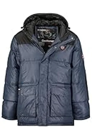 Geographical Norway Cisar Herenparka, lang, warm, herfst, winter, waterdicht, waterafstotend, bontjas, outdoor, winddichte jas, heren ( 2XL), , XXL