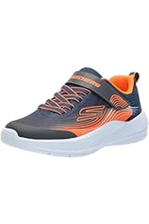 Skechers Microspec Advance, gymschoenen, marineblauw/oranje, 21 EU, Marineblauw/Oranje, 21 EU