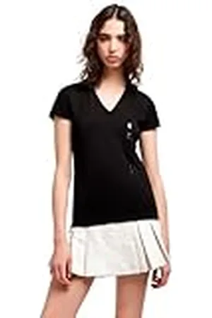 Generic Armani Exchange Arte Sella, V-hals, tonale logo belettering, slim fit, , S, , S