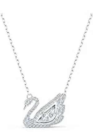 Swarovski Dancing Swan Ketting, Swan, Wit, Rodium Toplaag