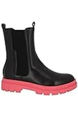 TOM TAILOR Dames 4290309 Chelsea laarzen, zwart-roze, 38 EU