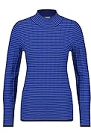 Gerry Weber Dames 978003-35710 Trui, blauw gestreept, 46, , 46