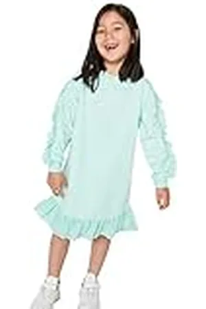 Trendyol Dames Woman Mini Bodycon Cowl Neck Knit Dress Jurk, , 6-7 Jahre