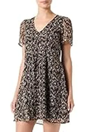 VILA VIFALIA V-hals S/S korte jurk - NOOS, , 40