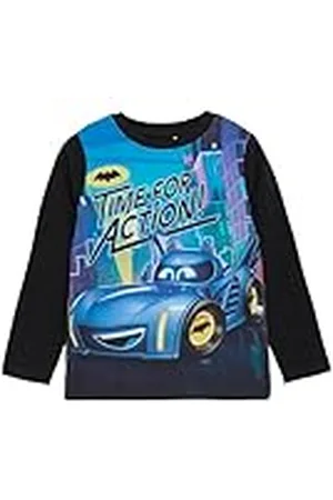 Minymo Jongens T-shirt met lange mouwen met Batwheels-opdruk, , 98 cm