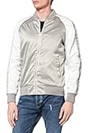 Urban classics Herenjas, zilver/gebroken wit, M