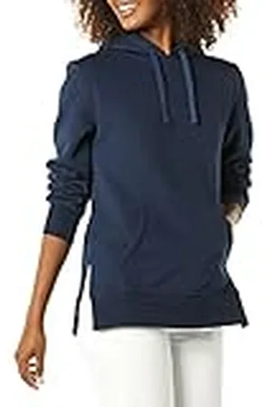 Amazon Dames French Terry Hooded Tuniek Sweatshirt, Navy, L