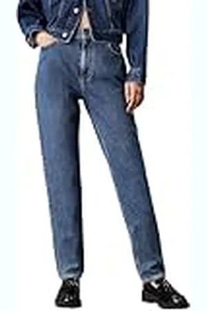 Calvin Klein Jeans Dames MOM Jean J20J224030, Tapered, Denim, 25W/32L, , 25W / 32L